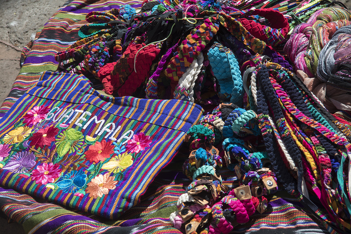 Colorful Bag and art craft textiles